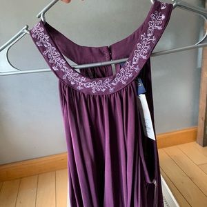 Francesca’s  purple sleeveless dress